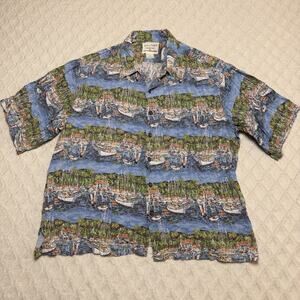 Guy Buffet collection by Reyn Spooner men's cotton Hawaiian/Aloha shirt XL